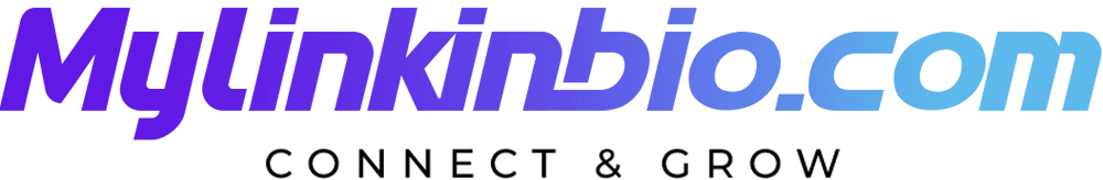 Website logo with gradient text